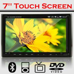   2DIN No GPS Car Stereo DVD CD Radio Player TouchScreen BT Ipod TV 