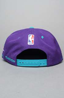 Mitchell & Ness The Diamond Snapback Hat in Purple Teal  Karmaloop 