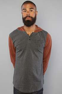 Vans The Changeup Hooded Henley in New Charcoal Heather  Karmaloop 