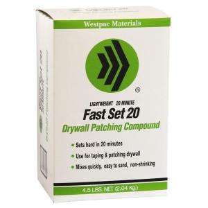 Westpac Materials 4.5 Lb. Fast Set 20 Drywall Patching Compound 55330H 