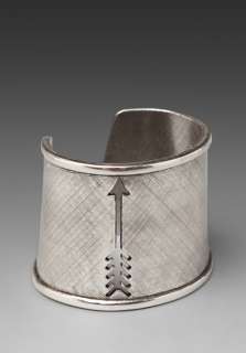   Arrow Cut Out Cuff in Silver 