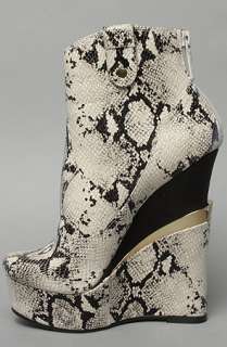 Sole Boutique The Campbell Boot in White Snake  Karmaloop 