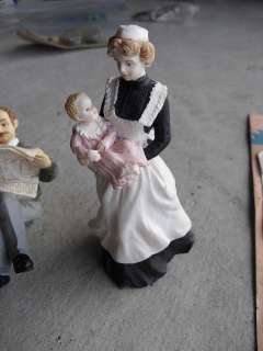   Popular Imports Nurse Woman with Baby Dollhouse Figurine 5 1/2  