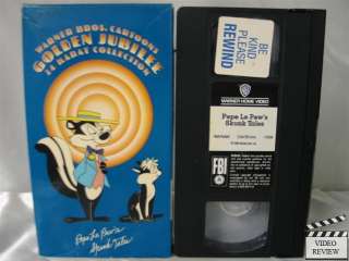Pepe LePews Skunk Tales VHS Golden Jubilee 24 K Collec  