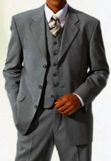 MUGA Business Herren Anzug, 3 Teilig in Grau, verfügbare Größen 23 
