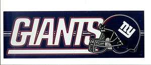 New York Giants Sticker NFL Football Bumper Sticker Decal Rare  