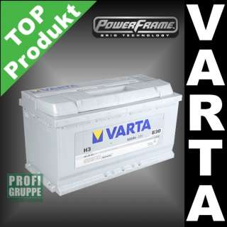 VARTA Silver Dynamic Autobatterie 100Ah H3 AUDI A6  