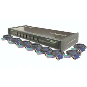 Iogear 8 Port KVM Switch with Cables Kit 