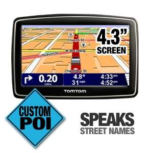 TomTom XL 340 S GPS   4.3 Touch Screen Display, Text To Speech, LCD 