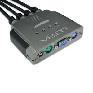 Ultra U12 40716 GammaView 4005 4 Port PS/2 VGA KVM Switch   with Audio 