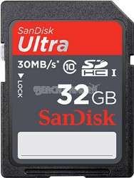   32GB Ultra SDHC UHS I Card 30MB/s (Class 10) 619659077679  