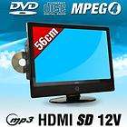 56CM / 22 ZOLL LCD FLACHBILD TV MIT DVD PLAYER HD READ