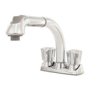 Glacier Bay 2 Handle Pull Out Sprayer Laundry Faucet in Chrome 480 at 