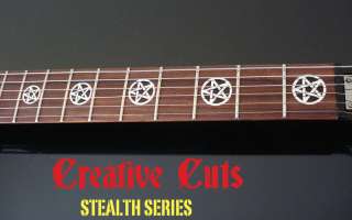PENTAGRAM DEATH METAL Vinyl Guitar Decal Inlay Set  