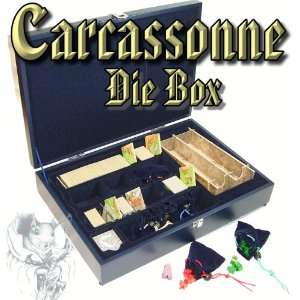 Die original Carcassonne Box für das Kartenspiel.  