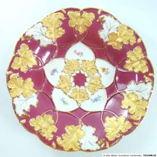 Meissen purpur Prunkschale Streublumen ø28 NP*1248, €  