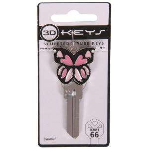 The Hillman Group #66 Key Blank 3D Butterfly Theme 87508 at The Home 