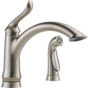   Linden DST Single Handle SideSprayer Kitchen Faucet in Stainless Steel
