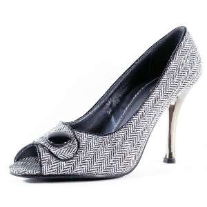 High Heel Peep Toe Pump,Womens Shoes,Black 7US/37.5EU  