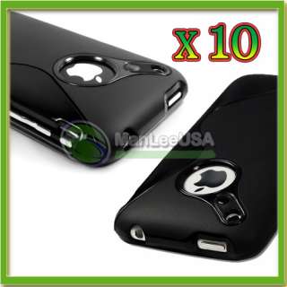 10 x Best New BLACK RUBBER TPU CASE SKIN COVER FOR Apple IPHONE 3G 3GS 