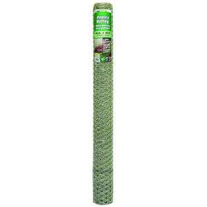   50 ft. 20 Gauge Galvanized Poultry Netting 308431B 