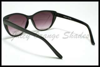 Truly VINTAGE 50s BLING BLING CAT EYE Womens Sunglasses BLACK New 