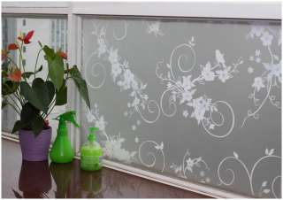 Decorative Privacy Window Film Treatments White Flower GW 002  
