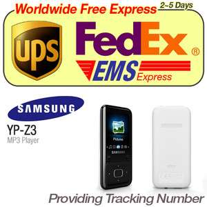 New SAMSUNG YEPP YP Z3 HD MP4  Player 8G  White + Worldwide Free 