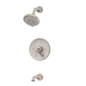 Symmons Ballina 2 Handle 3 Spray Tub and Shower Faucet in Satin Nickel 