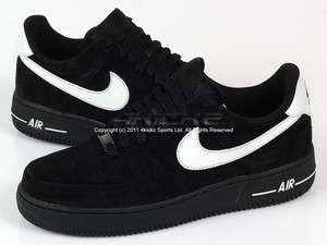 Nike Air Force 1 07 LE Black/White 2011 Suede Mens Classic Low 315122 