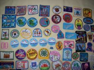 Girl Scouts Camp GSA Vintage 1970s Sew on Merit Badges Patches Mixed 