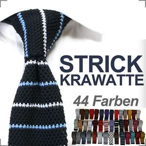 Schmale Strickkrawatte Strick Krawatte Kravatte #k120  