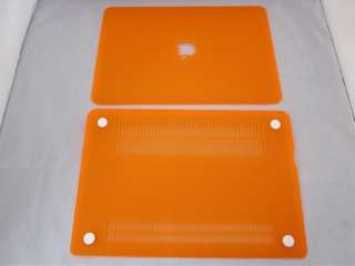 3in1 Orange Rubberized Hard Case for new Macbook Pro 13 