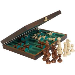 Staunton No. 5 Tournament Chess Pieces in Wooden Box  