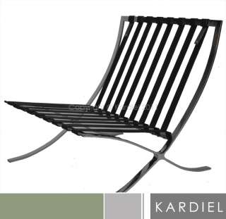 Barcelona Chair, Grey Aniline Leather