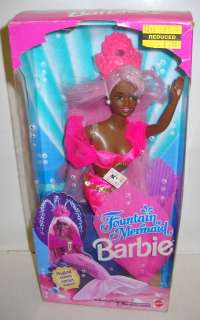 1879 NRFB Fountain Mermaid Barbie African American  