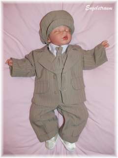 LUXUS Baby Taufanzug braun Gr. 62,68,74,80,86 NEU  