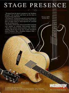 1992 DESIGNED FOR THE PLAYER MARQUEE EA36 & AB20 WASHBURN GUITARS AD 