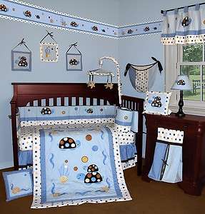Baby Boutique  Turtle Parade 13 PCS Crib Bedding Set  