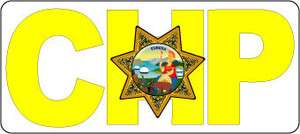 STICKER r California Highway Patrol CHP  