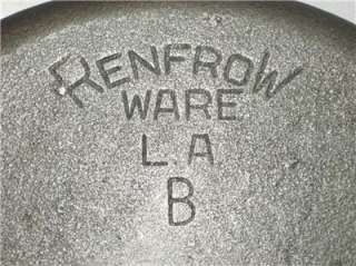   Iron 5 Qt RENFROW WARE LA Dutch Oven (B) ~ Los Angeles, CA  