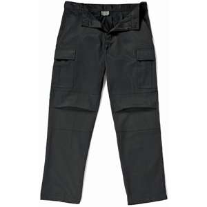 Black   Law Enforcement Uniform BDU Pants w/Zipper Fly (Polyester 
