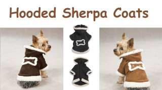 HOODED SHERPA JACKETS for Dogs   Warm Dog Coats    in The 