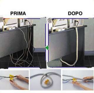 COPRI CAVO CAVI RACCOGLI CAVI PC TV CASA UFFICIO  