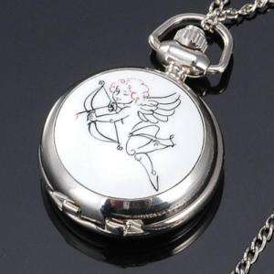 Cupid LOVE Necklace Pocket Watch BEST GIFT for LOVERS  