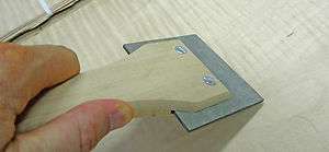 Wood veneer scraper tool (for veneer application)  