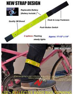 3M LED HIGH VISIBILITY SAFETY ARM BAND JOGGING CYCLING  