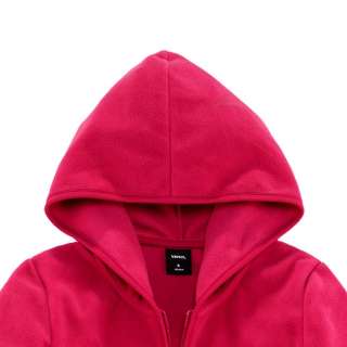   Polar Fleece Zipper Hoodie (Womens/Ladies)Red S M L XL #138538  