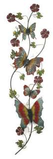 CONTEMPORARY METAL WALL ART   BUTTERFLY VINE  