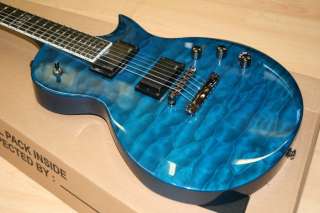 ESP / LTD EC 200 QM / STBLK Quilted Maple see thru blue guitar